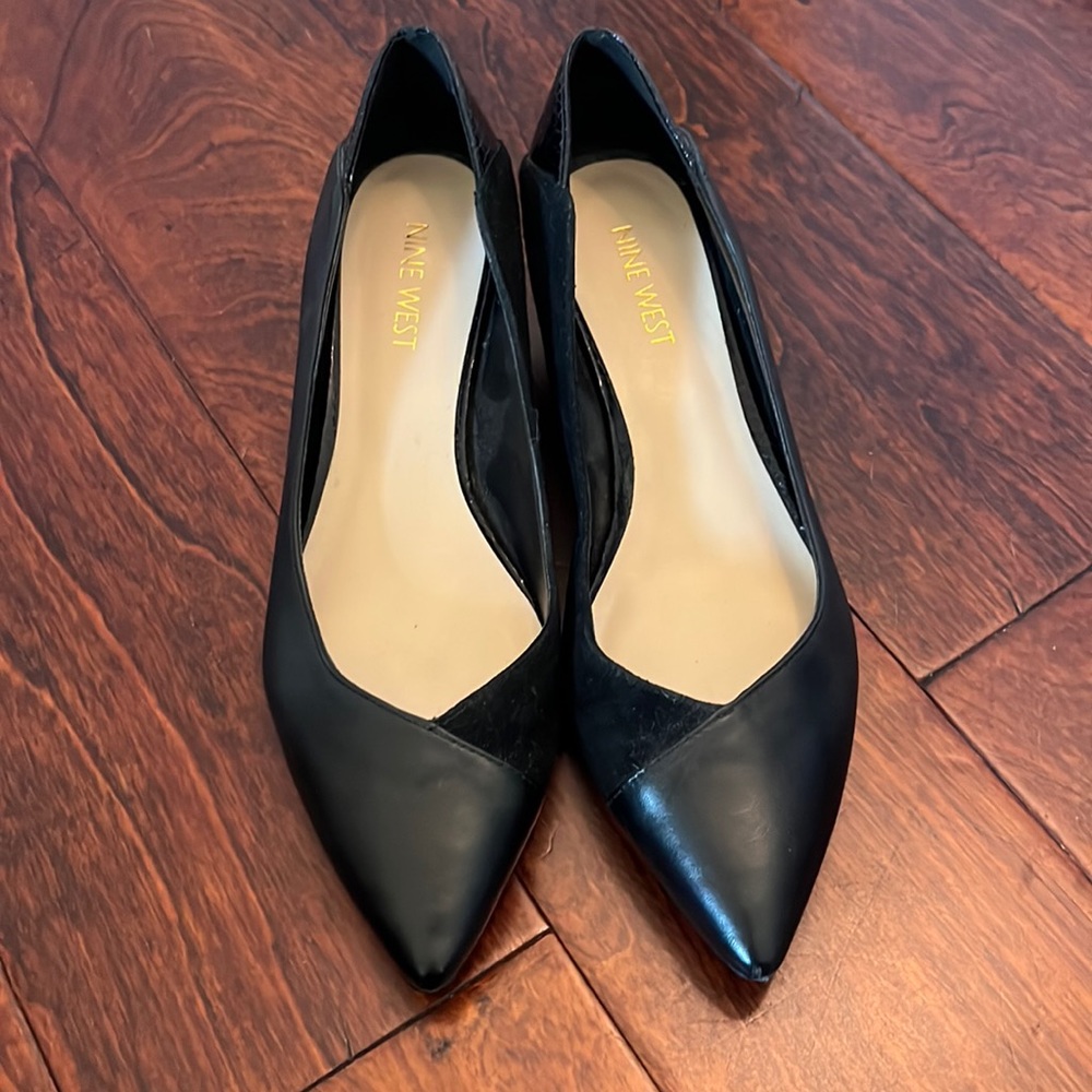 Nine West leather pointed toe flats